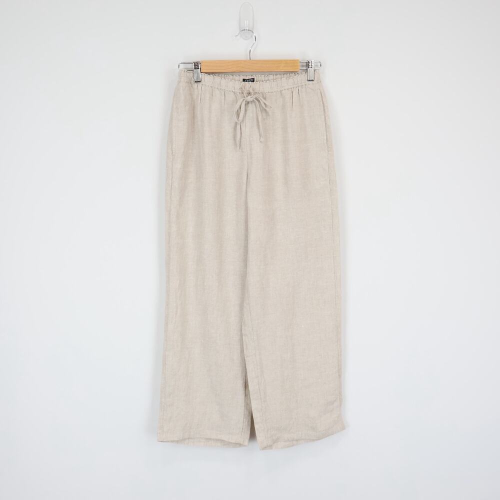 J.Crew Women's Soleil Linen Pant Flax Size Small Petite NWT - Picture 2 of 8